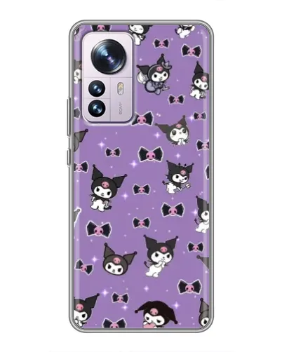 Чехол для Xiaomi 12 / 12X с картинкой «Kuromi — паттерн» Чехол для Xiaomi 12 / 12X с картинкой «Kuromi — паттерн»