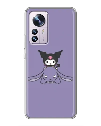 Чехол для Xiaomi 12 / 12X с картинкой «Kuromi на лиловом фоне» Чехол для Xiaomi 12 / 12X с картинкой «Kuromi на лиловом фоне»