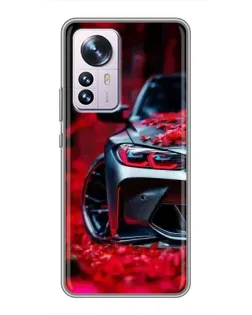 Чохол для Xiaomi 12 / 12X з картинкою «Спортивна BMW та квіти» Чохол для Xiaomi 12 / 12X з картинкою «Спортивна BMW та квіти»