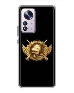 Чохол для Xiaomi 12 / 12X з картинкою «PUBG — помаранчевий градієнт»