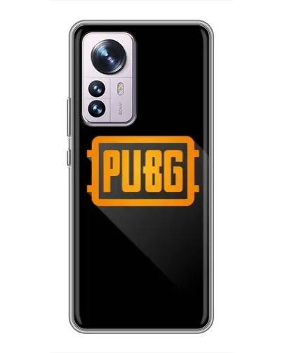 Чохол для Xiaomi 12 / 12X з картинкою «PUBG — рамка лого»