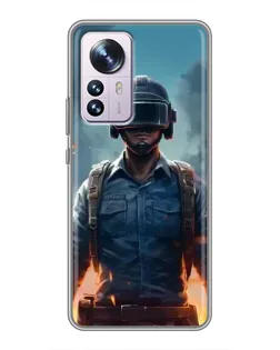 Чохол для Xiaomi 12 / 12X з картинкою «PUBG — реалістичний герой»