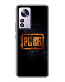 Чохол для Xiaomi 12 / 12X з картинкою «PUBG — золотий логотип»