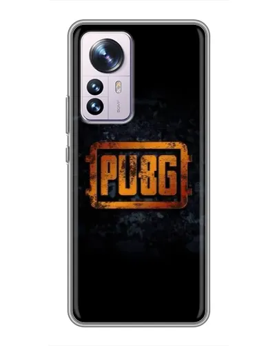 Чохол для Xiaomi 12 / 12X з картинкою «PUBG — золотий логотип»