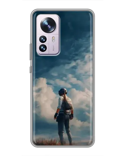 Чохол для Xiaomi 12 / 12X з картинкою «Герой PUBG на скелі»