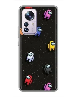 Чохол для Xiaomi 12 / 12X з картинкою «Космічний патерн Among Us»