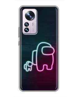 Чохол для Xiaomi 12 / 12X з картинкою «Among Us неон-арт»