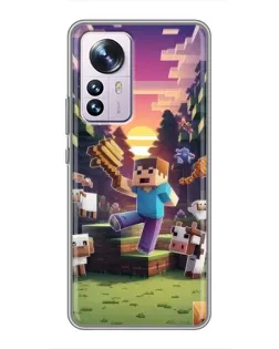 Чехол для Xiaomi 12 / 12X с картинкой «Стив на ферме» Чехол для Xiaomi 12 / 12X с картинкой «Стив на ферме»