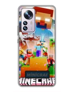 Чохол для Xiaomi 12 / 12X з картинкою «Minecraft герої гри» Чохол для Xiaomi 12 / 12X з картинкою «Minecraft герої гри»