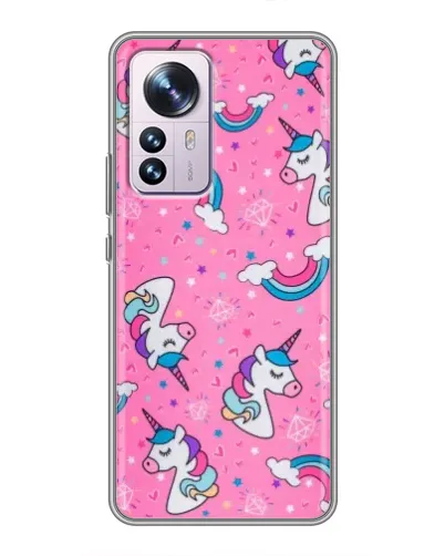 Чехол для Xiaomi 12 / 12X с картинкой «Unicorn паттерн розовый» Чехол для Xiaomi 12 / 12X с картинкой «Unicorn паттерн розовый»