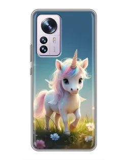 Чехол для Xiaomi 12 / 12X с картинкой «Единорог на поляне» Чехол для Xiaomi 12 / 12X с картинкой «Единорог на поляне»