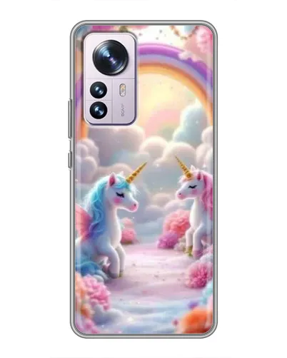 Чехол для Xiaomi 12 / 12X с картинкой «Радуга и единороги» Чехол для Xiaomi 12 / 12X с картинкой «Радуга и единороги»