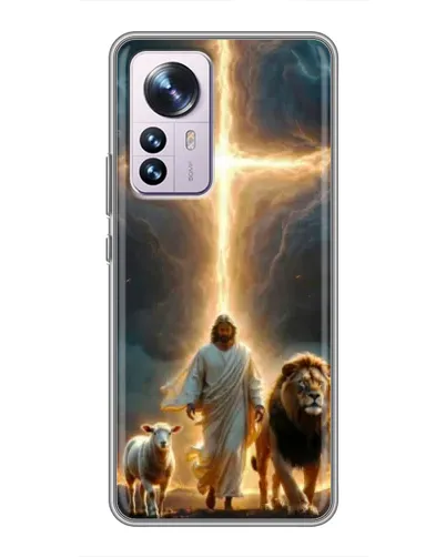 Чехол для Xiaomi 12 / 12X с картинкой «Лев Иуды и Свет» Чехол для Xiaomi 12 / 12X с картинкой «Лев Иуды и Свет»