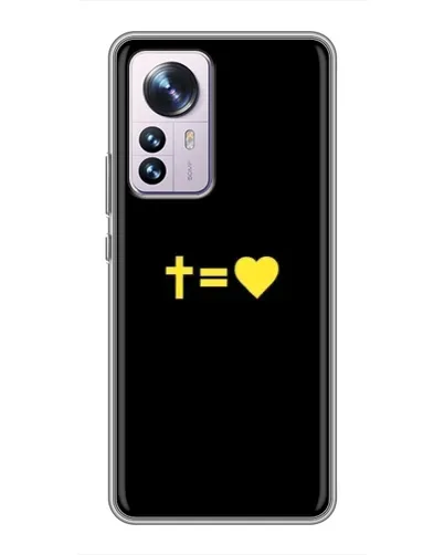 Чехол для Xiaomi 12 / 12X с картинкой «Сердце и Крест» Чехол для Xiaomi 12 / 12X с картинкой «Сердце и Крест»