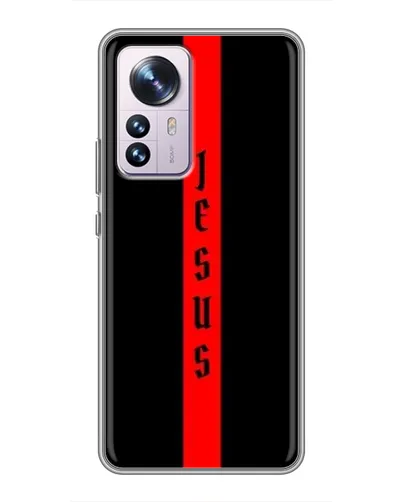 Чехол для Xiaomi 12 / 12X с картинкой «Красная линия веры» Чехол для Xiaomi 12 / 12X с картинкой «Красная линия веры»