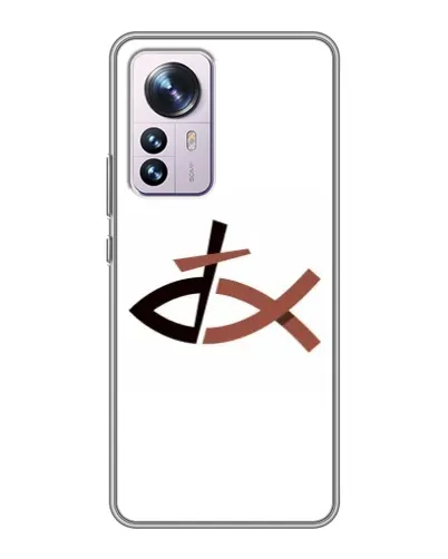 Чехол для Xiaomi 12 / 12X с картинкой «Рыба и крест» Чехол для Xiaomi 12 / 12X с картинкой «Рыба и крест»
