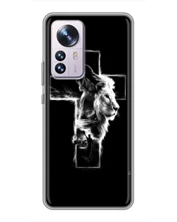 Чехол для Xiaomi 12 / 12X с картинкой «Сияющий крест Jesus»