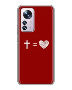 Чехол для Xiaomi 12 / 12X с картинкой «Уравнение любви»