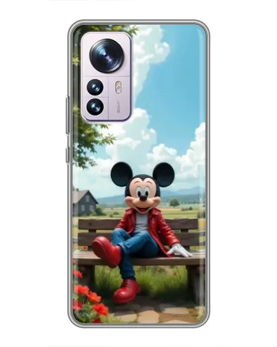 Чехол для Xiaomi 12 / 12X с картинкой «Микки на скамейке» Чехол для Xiaomi 12 / 12X с картинкой «Микки на скамейке»