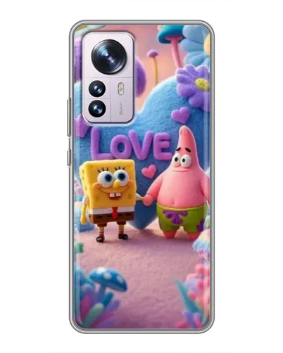 Чехол для Xiaomi 12 / 12X с картинкой «Губка Боб Патрик»