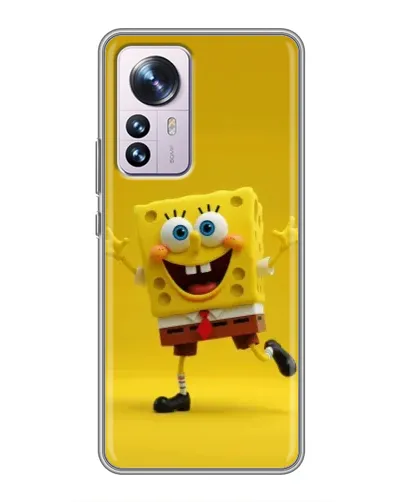 Чехол для Xiaomi 12 / 12X с картинкой «Позитивный Губка Боб»