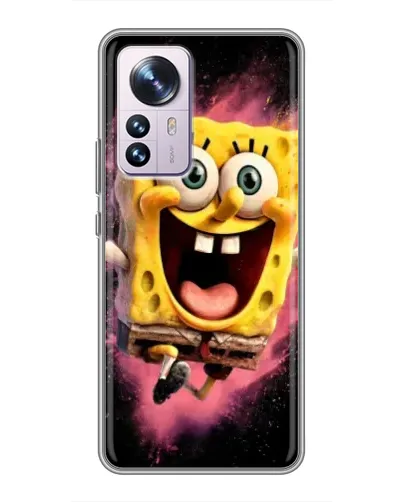 Чехол для Xiaomi 12 / 12X с картинкой «Взрывной Спанч Боб»