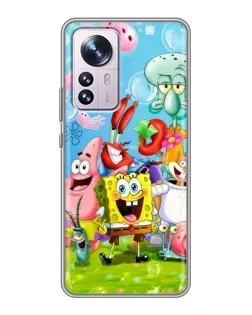 Чехол для Xiaomi 12 / 12X с картинкой «Губка Боб и друзья» Чехол для Xiaomi 12 / 12X с картинкой «Губка Боб и друзья»
