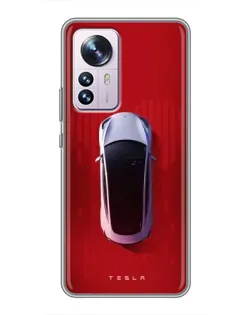 Чехол для Xiaomi 12 / 12X с картинкой «Tesla Top View» Чехол для Xiaomi 12 / 12X с картинкой «Tesla Top View»
