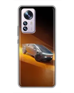 Чохол для Xiaomi 12 / 12X з картинкою «Cybertruck у пустелі»
