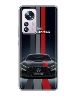 Чехол для Xiaomi 12 / 12X с картинкой «Mercedes — белый карбон» Чехол для Xiaomi 12 / 12X с картинкой «Mercedes — белый карбон»