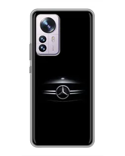 Чехол для Xiaomi 12 / 12X с картинкой «Mercedes — абстрактные линии» Чехол для Xiaomi 12 / 12X с картинкой «Mercedes — абстрактные линии»