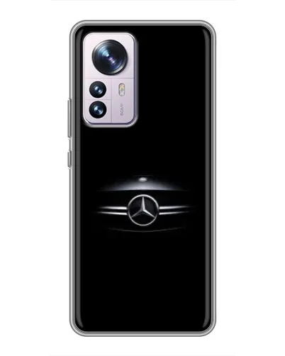 Чехол для Xiaomi 12 / 12X с картинкой «Mercedes — абстрактные линии»