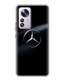 Чехол для Xiaomi 12 / 12X с картинкой «Mercedes на металле» Чехол для Xiaomi 12 / 12X с картинкой «Mercedes на металле»