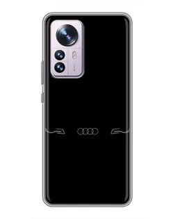 Чехол для Xiaomi 12 / 12X с картинкой «Audi — световой подпись» Чехол для Xiaomi 12 / 12X с картинкой «Audi — световой подпись»