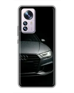 Чехол для Xiaomi 12 / 12X с картинкой «Audi — детализация кузова» Чехол для Xiaomi 12 / 12X с картинкой «Audi — детализация кузова»