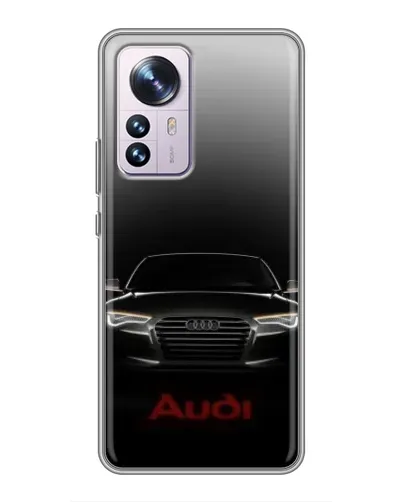 Чехол для Xiaomi 12 / 12X с картинкой «Audi — градиентный контур» Чехол для Xiaomi 12 / 12X с картинкой «Audi — градиентный контур»