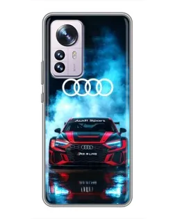 Чехол для Xiaomi 12 / 12X с картинкой «Audi Sport — неон» Чехол для Xiaomi 12 / 12X с картинкой «Audi Sport — неон»