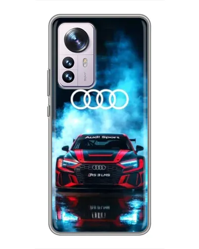 Чехол для Xiaomi 12 / 12X с картинкой «Audi Sport — неон» Чехол для Xiaomi 12 / 12X с картинкой «Audi Sport — неон»
