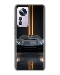 Чохол для Xiaomi 12 / 12X з картинкою «Lamborghini золоті лінії» Чохол для Xiaomi 12 / 12X з картинкою «Lamborghini золоті лінії»
