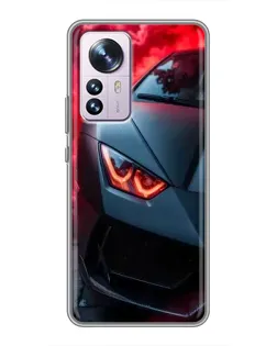 Чохол для Xiaomi 12 / 12X з картинкою «Lamborghini червоне сяйво» Чохол для Xiaomi 12 / 12X з картинкою «Lamborghini червоне сяйво»