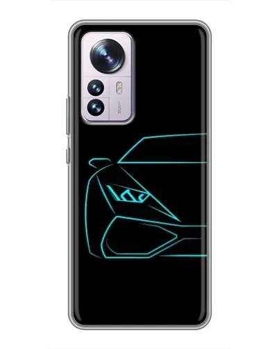 Чехол для Xiaomi 12 / 12X с картинкой «Голубой силуэт Lamborghini» Чехол для Xiaomi 12 / 12X с картинкой «Голубой силуэт Lamborghini»
