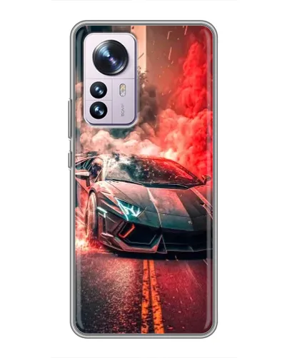 Чехол для Xiaomi 12 / 12X с картинкой «Lamborghini красный дым» Чехол для Xiaomi 12 / 12X с картинкой «Lamborghini красный дым»