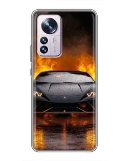 Чохол для Xiaomi 12 / 12X з картинкою «Lamborghini у вогні» Чохол для Xiaomi 12 / 12X з картинкою «Lamborghini у вогні»