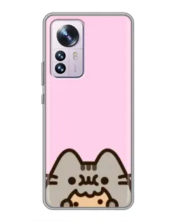 Чехол для Xiaomi 12 / 12X с картинкой «Pusheen и печенье» Чехол для Xiaomi 12 / 12X с картинкой «Pusheen и печенье»