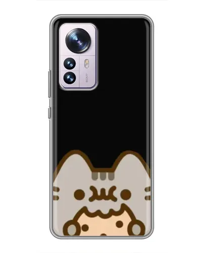 Чехол для Xiaomi 12 / 12X с картинкой «Пушин на черном» Чехол для Xiaomi 12 / 12X с картинкой «Пушин на черном»