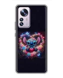 Чохол для Xiaomi 12 / 12X з картинкою «Stitch у квітах» Чохол для Xiaomi 12 / 12X з картинкою «Stitch у квітах»