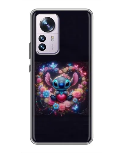Чехол для Xiaomi 12 / 12X с картинкой «Stitch в цветах» Чехол для Xiaomi 12 / 12X с картинкой «Stitch в цветах»