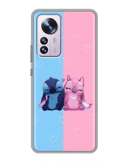 Чохол для Xiaomi 12 / 12X з картинкою «Stitch та Angel Love» Чохол для Xiaomi 12 / 12X з картинкою «Stitch та Angel Love»