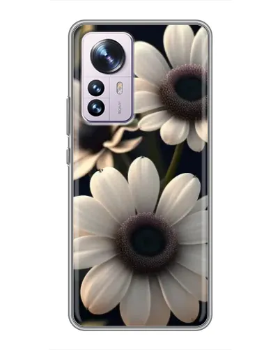 Чохол для Xiaomi 12 / 12X з картинкою «Білі маргаритки макро»