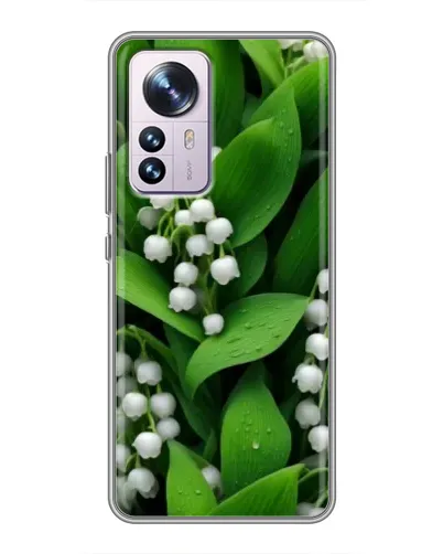 Чохол для Xiaomi 12 / 12X з картинкою «Конвалії в зелені»